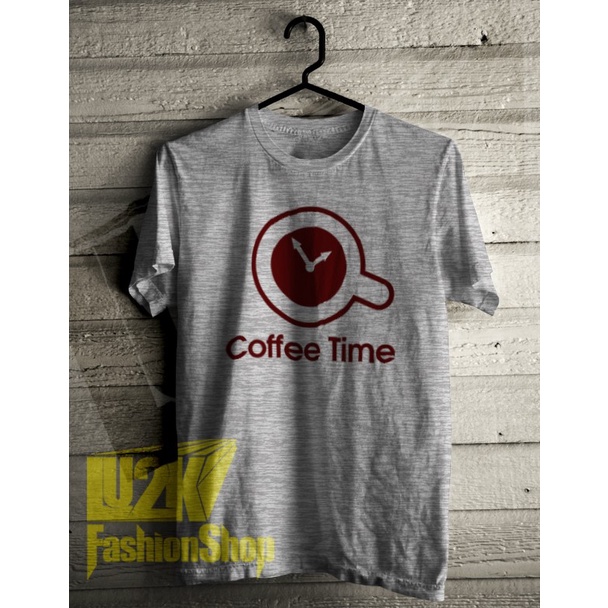 KAOS COFFEE TIME WARUNG KOPI TIME WARKOP PENGGILA KOPI LU2K L2K 608