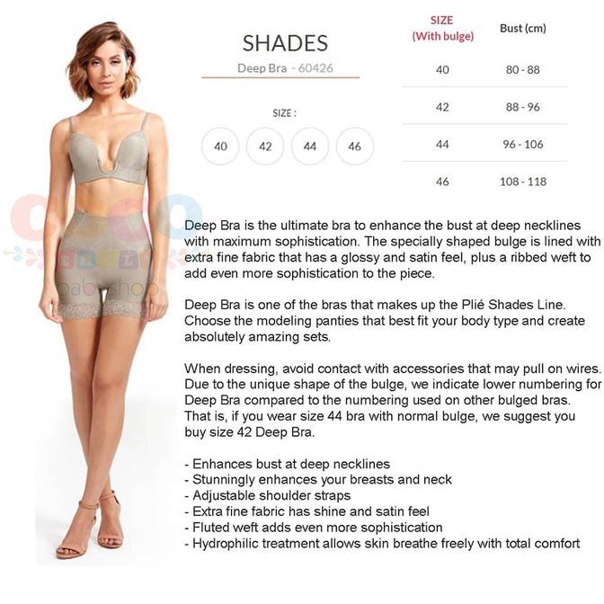 Pengiriman Cepat dan tepat PLIE 60426 Deep Bra Korset Plie ORI BRAZIL Authentic BRAND NEW PROMO