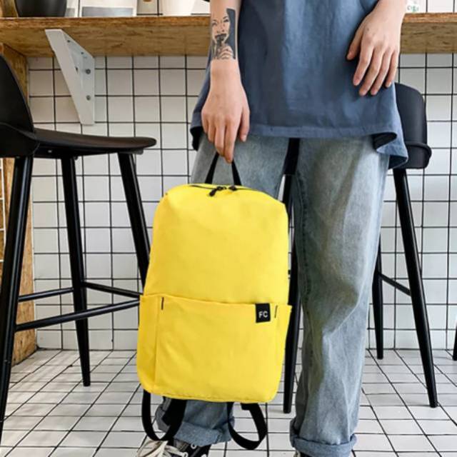 Backpack Sepeda Polo Felix 10 liter Ransel Wanita Kanvas Fashion Tas Sekolah Siswa untuk Remaja Perempuan Ransel Wanita Warna Polos Kualitas Tas Buku Travel Santai