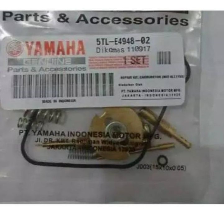 Repairkit Parkit Karburator Spuyer Pilot Jet Main Jet Original Yamaha Mio Mio Soul Fino Karbu Nouvo