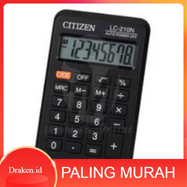 

[COD} Kalkulator Citizen Kecil LC 210 N