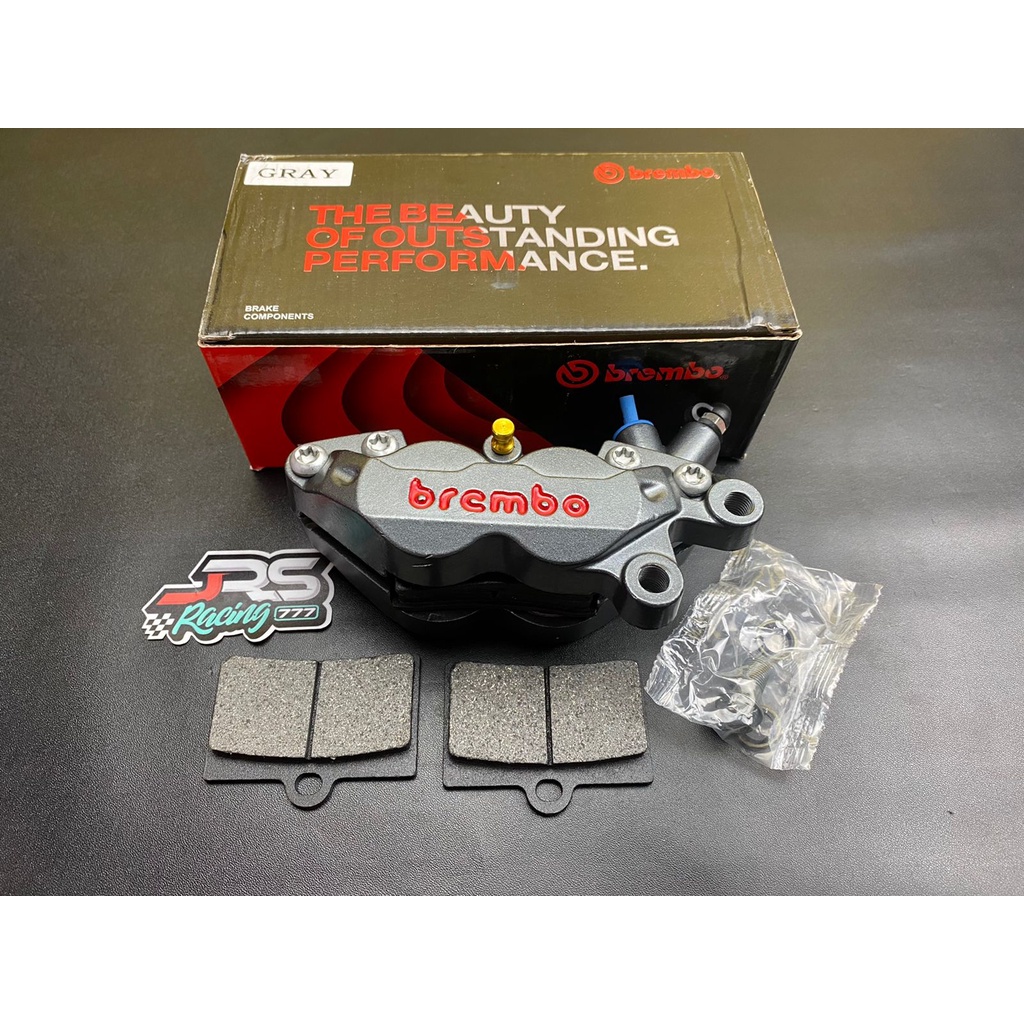kaliper Brembo axial 4p grey kaliper depan brembo 4 piston axial import