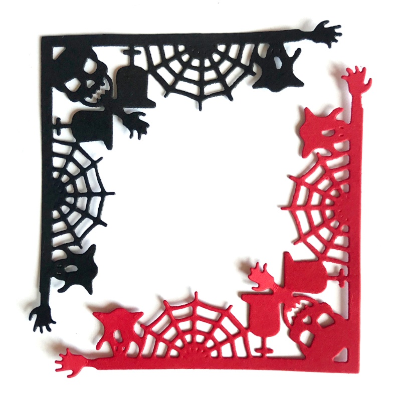 Cetakan Stensil Cutting Dies Motif Halloween Bahan Metal Untuk Scrapbook / Craft DIY / Embossing