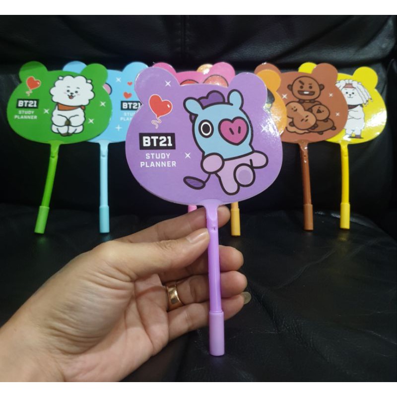 KPOP KIPAS PENA BTS ARMY CUTE CARTOON BT21 BANGTAN