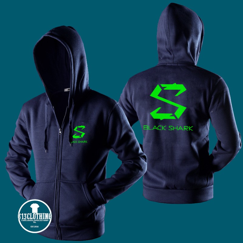 jaket hoodie shark