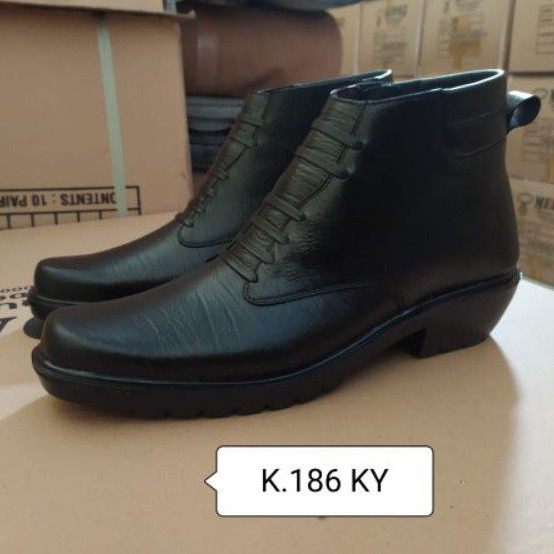 Sepatu kulit pria PDH polri TNI security guard PNS sepatu Kerja formal Tampil lebih keren