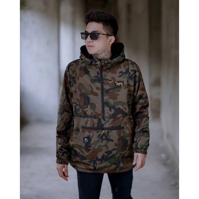 Jaket Taslan/Jaket Loreng Pria Lengan Panjang/Jaket tebal Hodie/Jaket Hangat