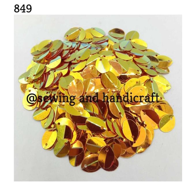 ] Payet Piring Pelangi Daun/Manik/Ramboci Daun Kualitas Premium