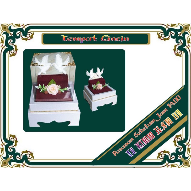 Tempat Cincin seserahan_Tempat cincin pernikahan_tempat cincin akad nikah_Ring Box