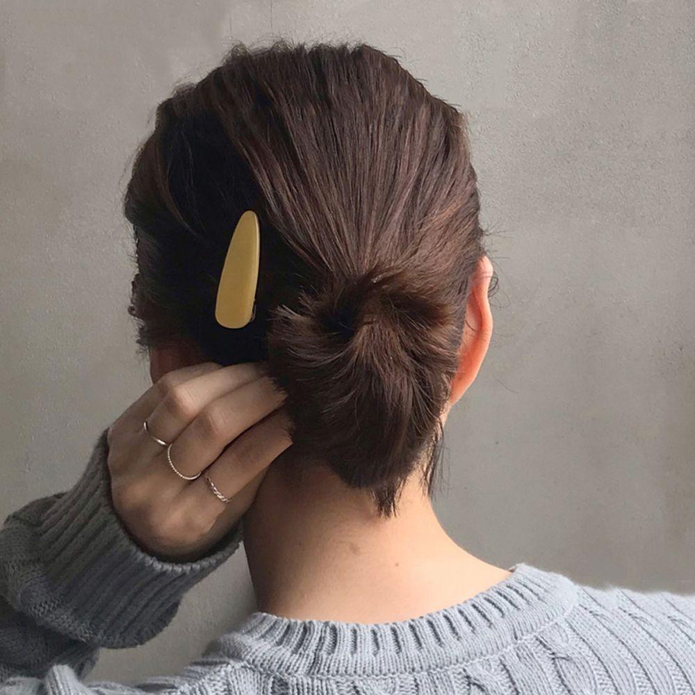 AUGUSTINA Women Barrettes Ins Elegan Untuk Gadis Klip Duckbill Temperamen Asetat