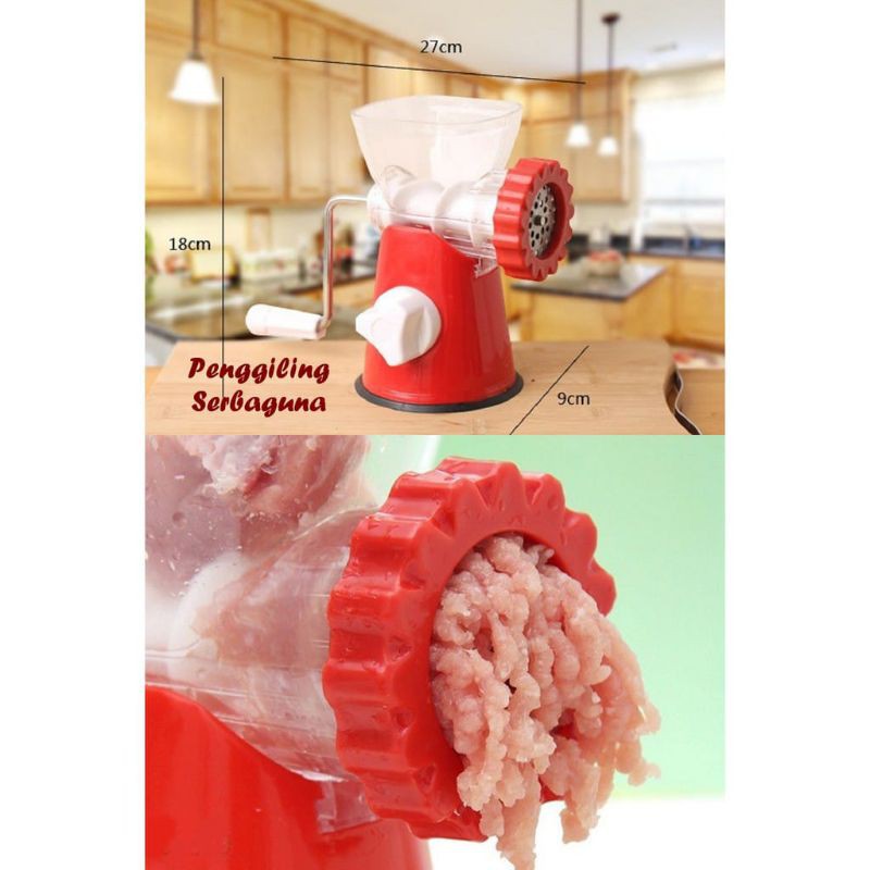meat Gurinder manual/penggiling daging sayuran buah mincer