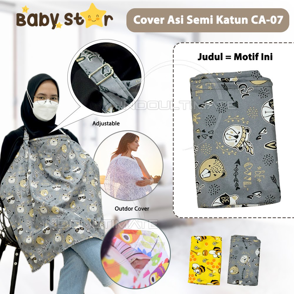 2in1 Cover Asi Celemek Apron Ibu Menyusui + Cover Stroller Nursing Cover Baby Multifungsi CA-06 CA-07 SP-011-CA BABY LEON