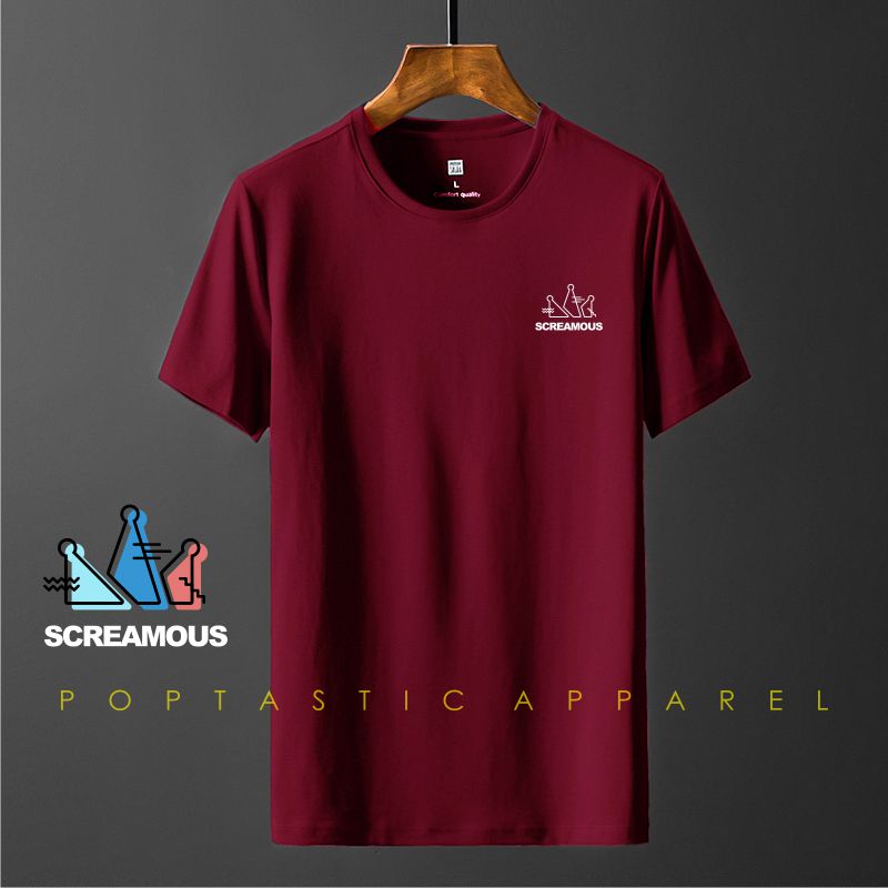 SCRMS - Kaos Distro Pria Wanita Katun Combad 30S Premium/ LEMBUT / ADEM