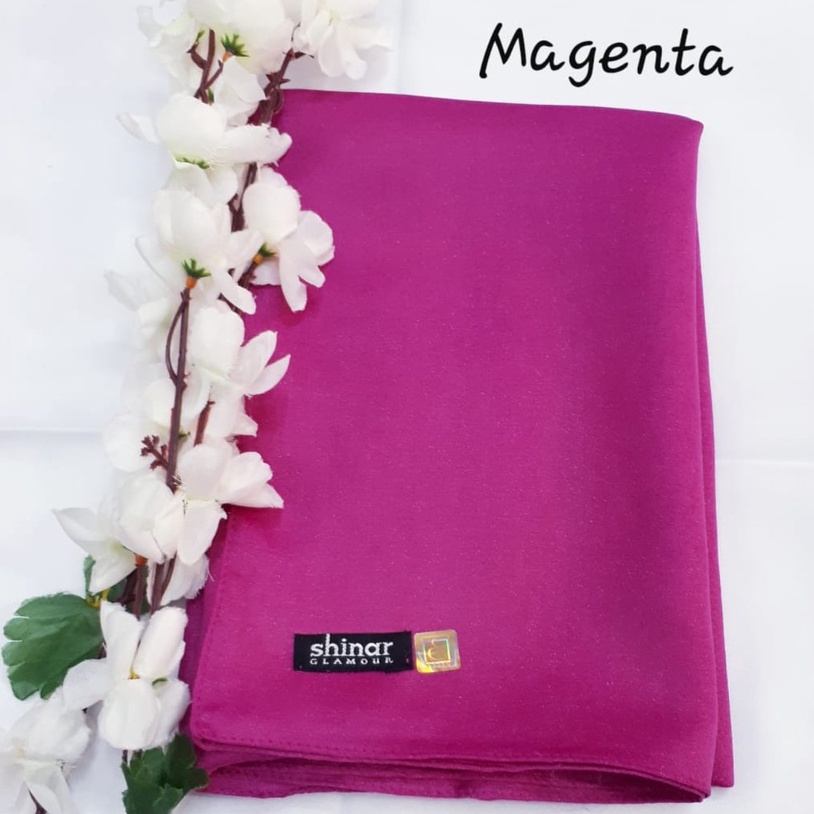 kerudung hijab / jilbab segi empat SHINAR GLAMOUR glitter glowing ansania dan azara original bahan m