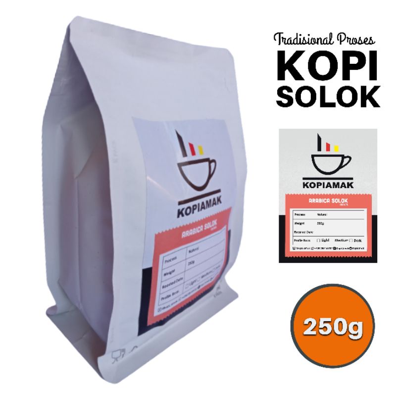 

KOPIAMAK | Arabika Solok | Premium | 250 gram | Bubuk | Biji