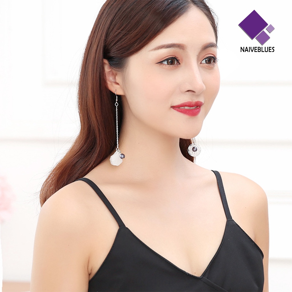 1 Pasang Anting Kait Gantung Wanita Desain Kelopak Bunga Bell Untuk Pesta Pernikahan