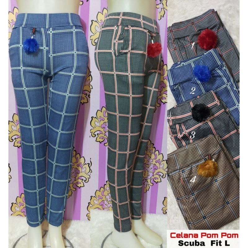 ☄️COD☄️Celana Wanita Premium / Celana Kotak Wanita