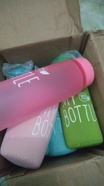 My Bottle Doff + Pouch  Warna Infused Water 500ml - Botol Minum B03-6a