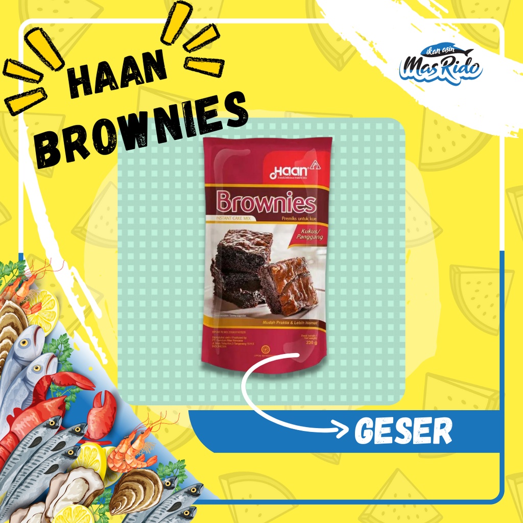 

Brownies Kukus Instan Mix Haan Tepung Premix Brownies Pouch Termurah