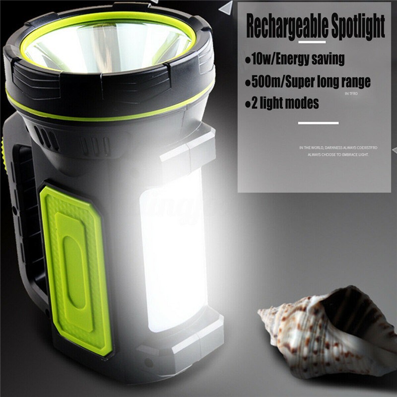 ZANCAKA Senter LED Super Bright Rechargeable 10W 13500 Lumens Q3 Black Grab Medan