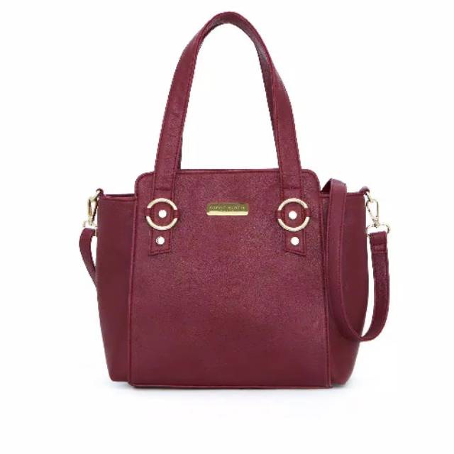 TAS SELEMPANG WANITA SOPHIE MARTIN MAROON KULIT TALINIA