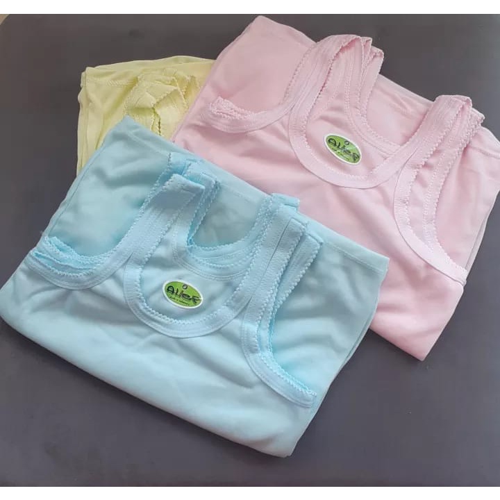 3 Pcs Kaus Dalam Anak ALIEF SNI - Setengah Lusin Singlet Anak Warna Warni