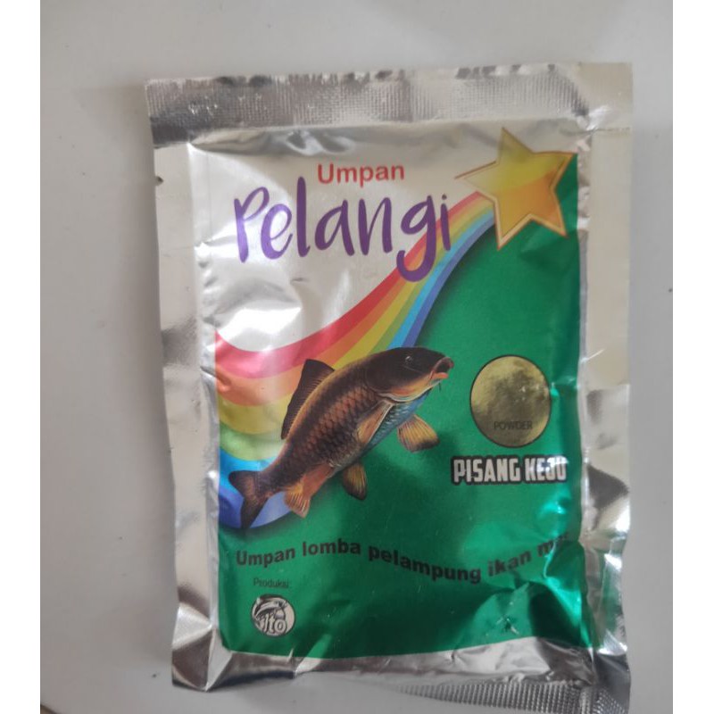 umpan pancing pelangi pisang keju