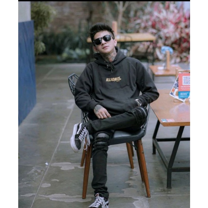 Sweater Hoodie Pria Distro ILLIONIS Gold Original Bandung TERMURAH Bahan Cotton Flecce Sedia Big Siz