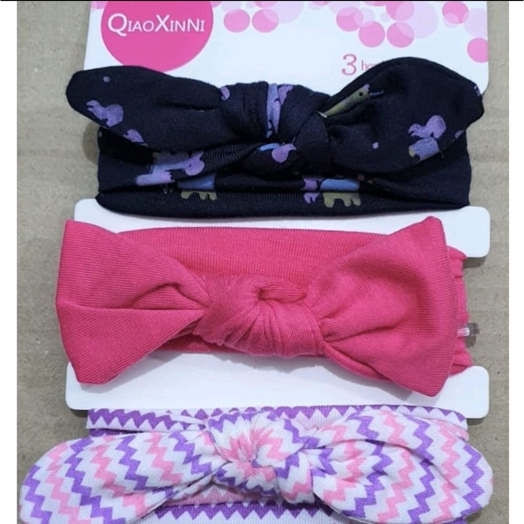 Head Band Baby / Bandana Bayi 3 in 1 PILIH MOTIF!