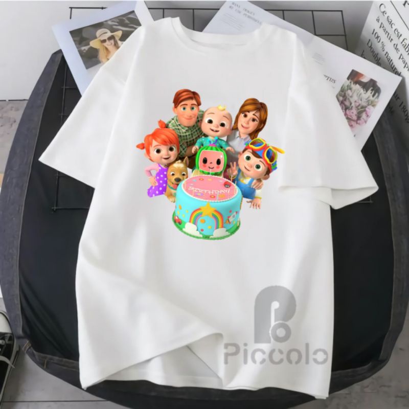 KAOS BAJU ANAK COCOMELON KELUARGA BAHAN PREMIUM