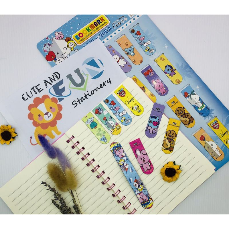 

Pembatas Buku Magnet Stick note Bookmark Sticknote Magnet