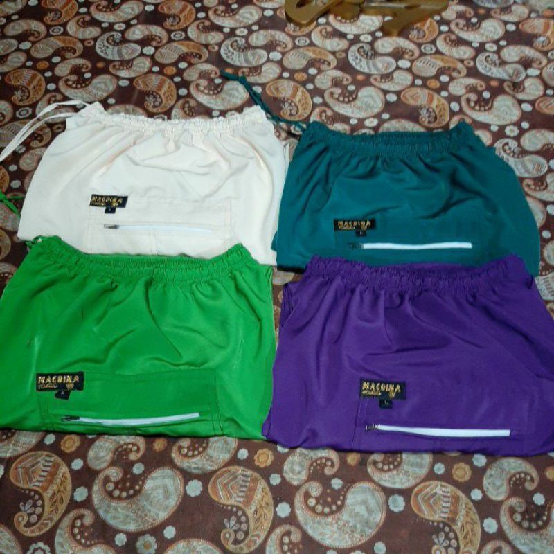 MAEDINA Celana Pangsi Komprang Panjang Dewasa Polos Ukuran S M L XL-Tosca