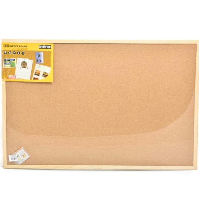 

Office & Stationery | Alat Tulis | Bi Silque Cork Board Papan Buletin 90X60Cm | Best Seller