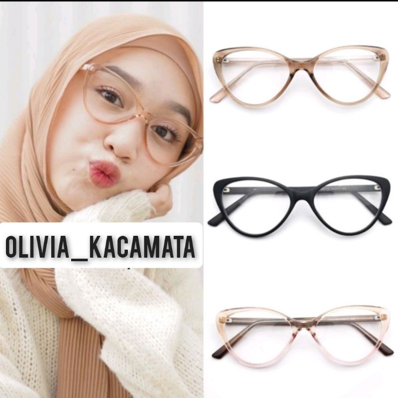 kacamata cat Eye 1052 bisa ganti lensa minus normal clynder