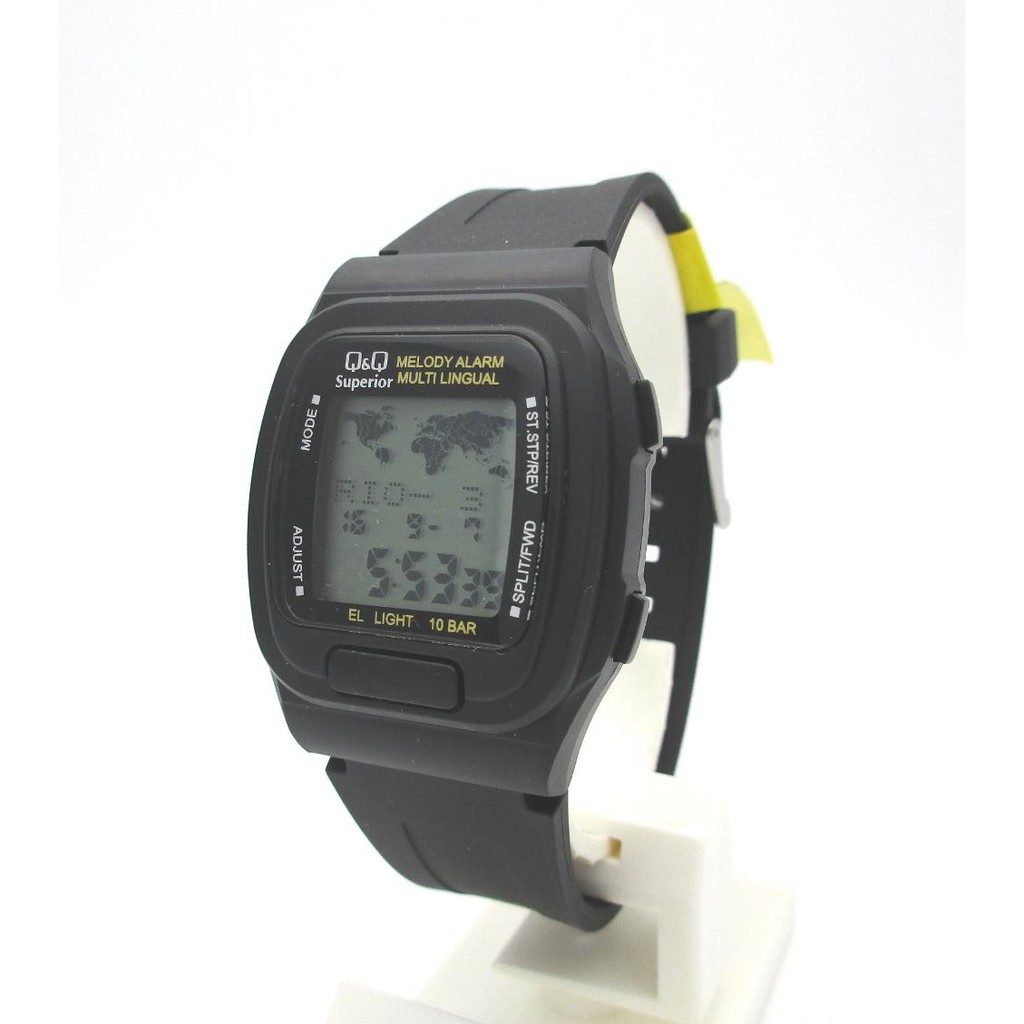 Q Q QQ QnQ Digital Data Bank Jam Tangan Unisex MMW2P101Y Original Terbaik