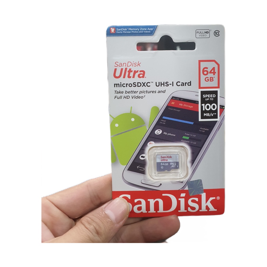 Memory Card/Micro Sd/Sd Card Sandisk Ultra Full HD Video Class 10 Original