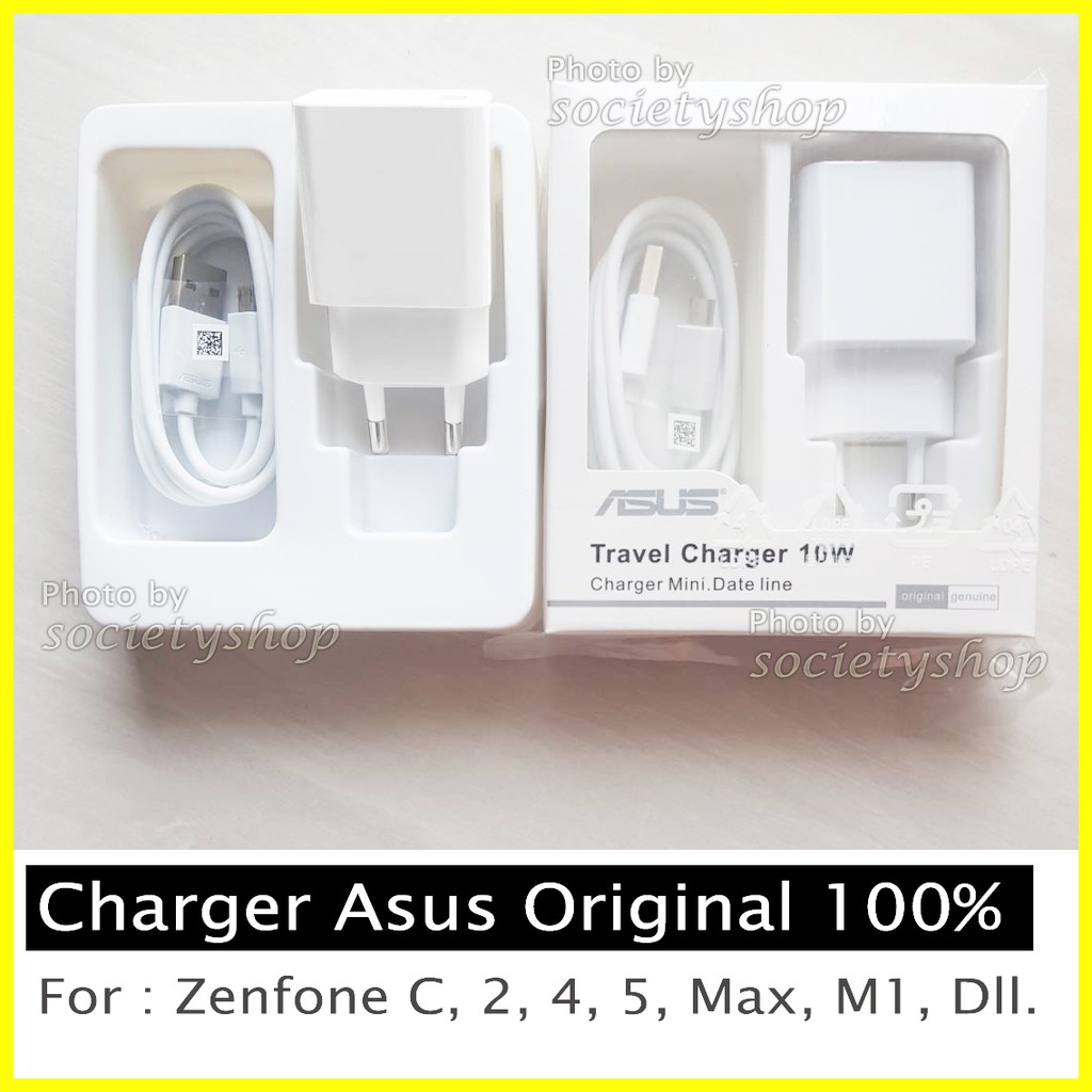 Putih Charger Asus Zenfone 2A - Casan Ori Zenpone 10w Hp Chasan Cas Smartphone 2 3 4 5 Laser Max Go