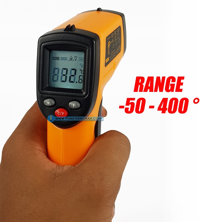 New GM320 Termometer Digital Inframerah s.d 400C BENETECH Thermometer