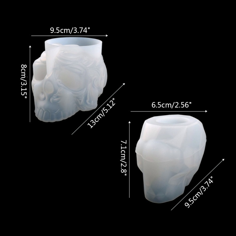 Cetakan Silikon Bentuk Tengkorak Untuk Kerajinan Resin