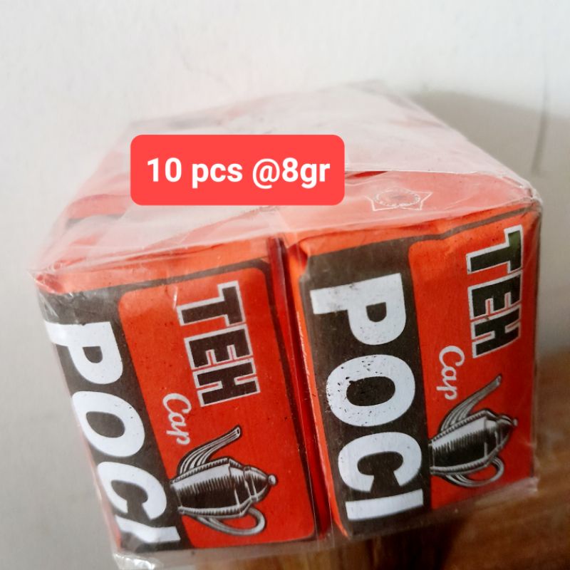 Teh Cap Poci Teh Tubruk Kecil 8 gr 1 pack (10 pcs)