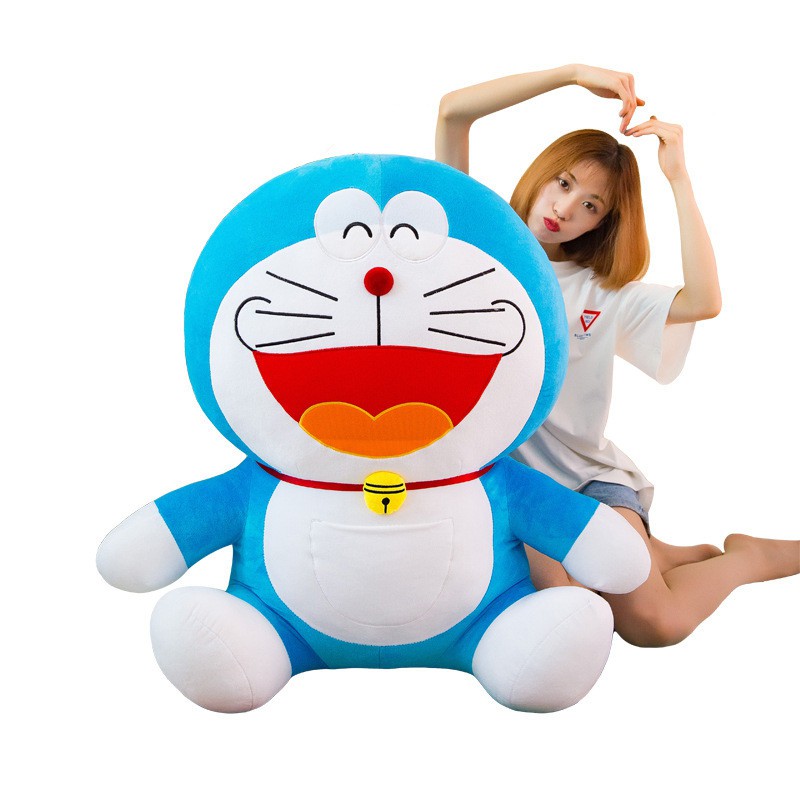 Mainan Boneka Plush Anime Doraemon 25CM 35CM Untuk Hadiah Ulang Tahun Anak