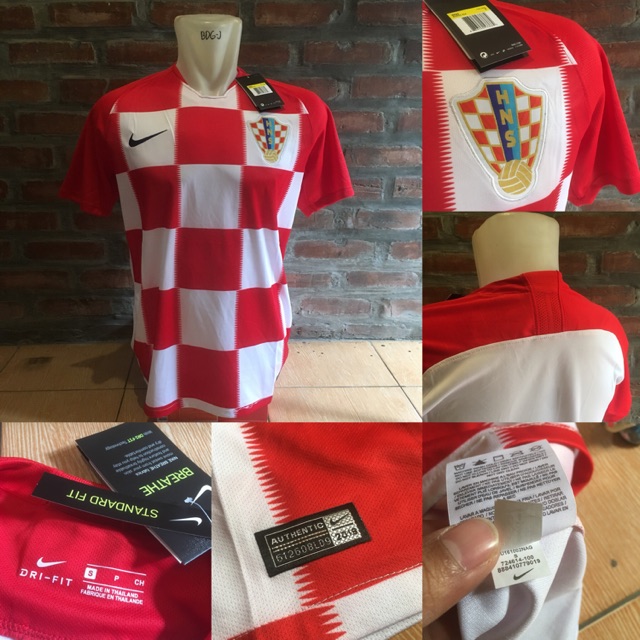 Jersey baju bola Kroasia home official worldcup piala dunia 2018 grade ori top quality