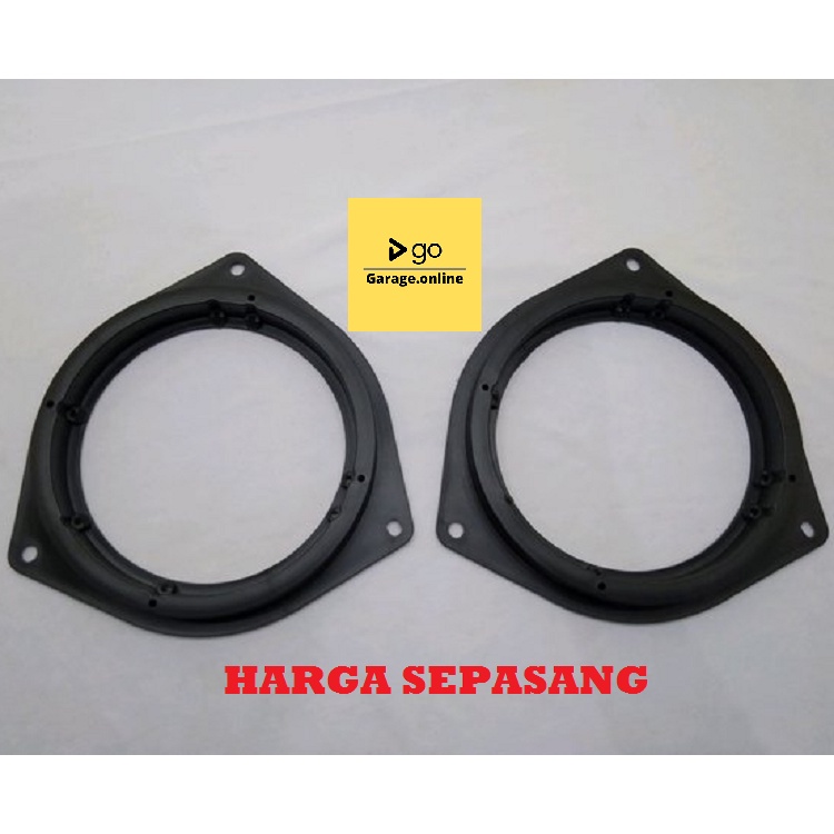 Bracket Ring Speaker Plastik ABS Speaker mobil 6.5 inch 6 inch Universal Untuk semua jenis mobil