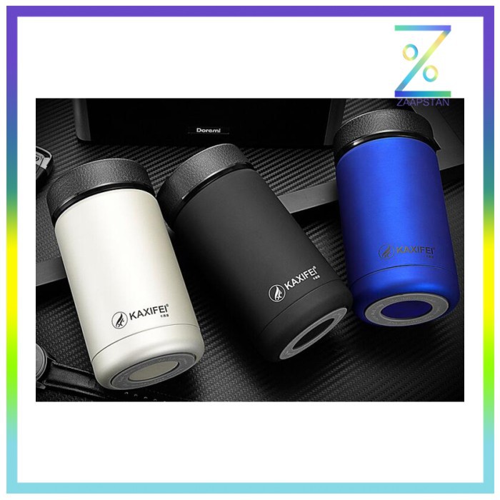 OneTwoCups Botol Minum Thermos Mini Stainless Steel 400ML - K623 - Bla