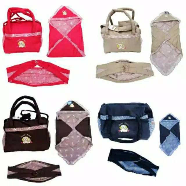 Set baby isi Tas, Gendongan dan selimut bayi | tas bayi