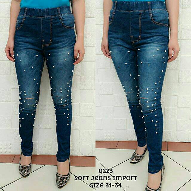Legging Jeans Wanita Import Super Premium Good Quality Shopee Indonesia