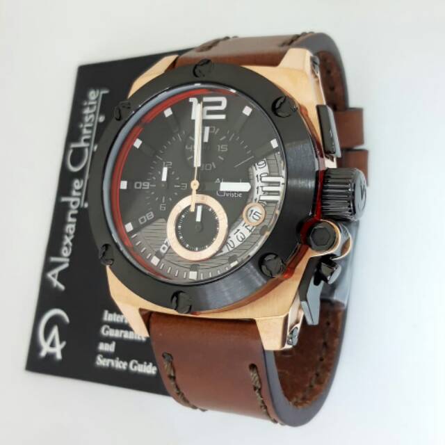 Alexandre Christie AC 6456 AC6456 MC BWRGBL jam tangan pria