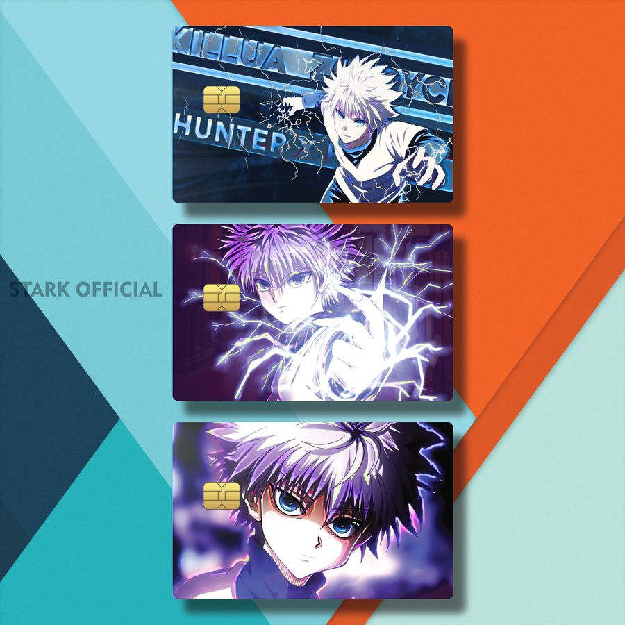 SKIN ATM ANIME HUNTER X HUNTER HOLOGRAM ZNOLK/LVMSI/ GARSKIN KARTU PALM HUNTER X HUNTER / STIKER AXS