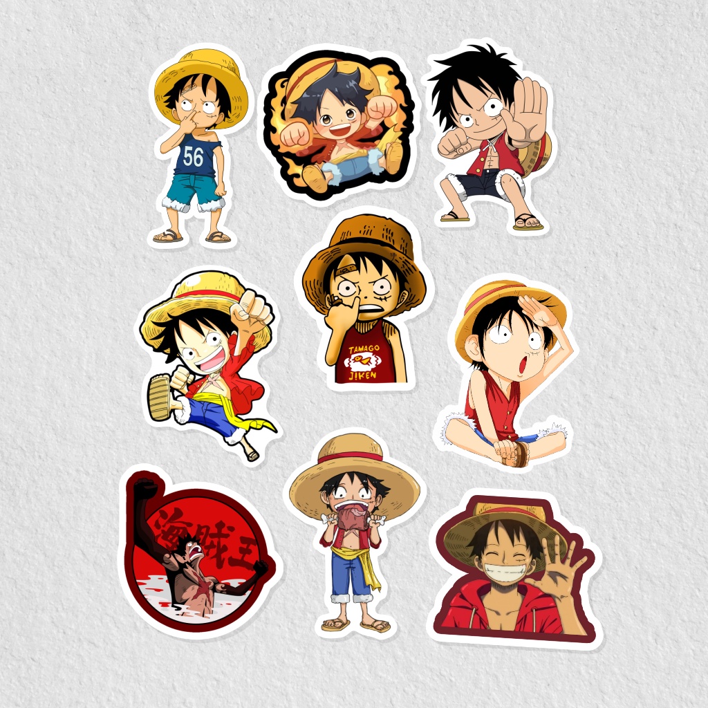 

Stiker Anime One Piece luffy zoro brook nami sanji stiker case laptop tumblr aesthetic