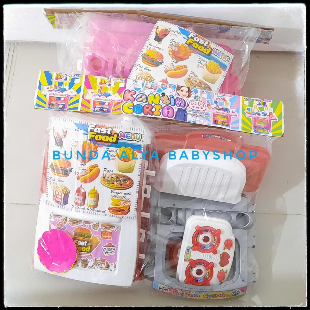 Mainan Dapur Dapuran Anak Kitchen Set / Set Dapur Edukasi Masak Masakan Dapur Luxury Set Mainan Masakan Kitchen Set Kantin Ceria - Alat Masak Mainan Anak Perempuan - Set Mainan Masak Masakan SNI - Mainan Dapur Dapuran Anak DEPOK